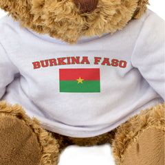 BURKINA FASO + FLAG - Teddy Bear - Cute Soft - Funny Souvenir Gift Present