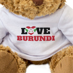 LOVE BURUNDI (FLAG HEART) - Teddy Bear - Cute - Funny Souvenir Gift Present