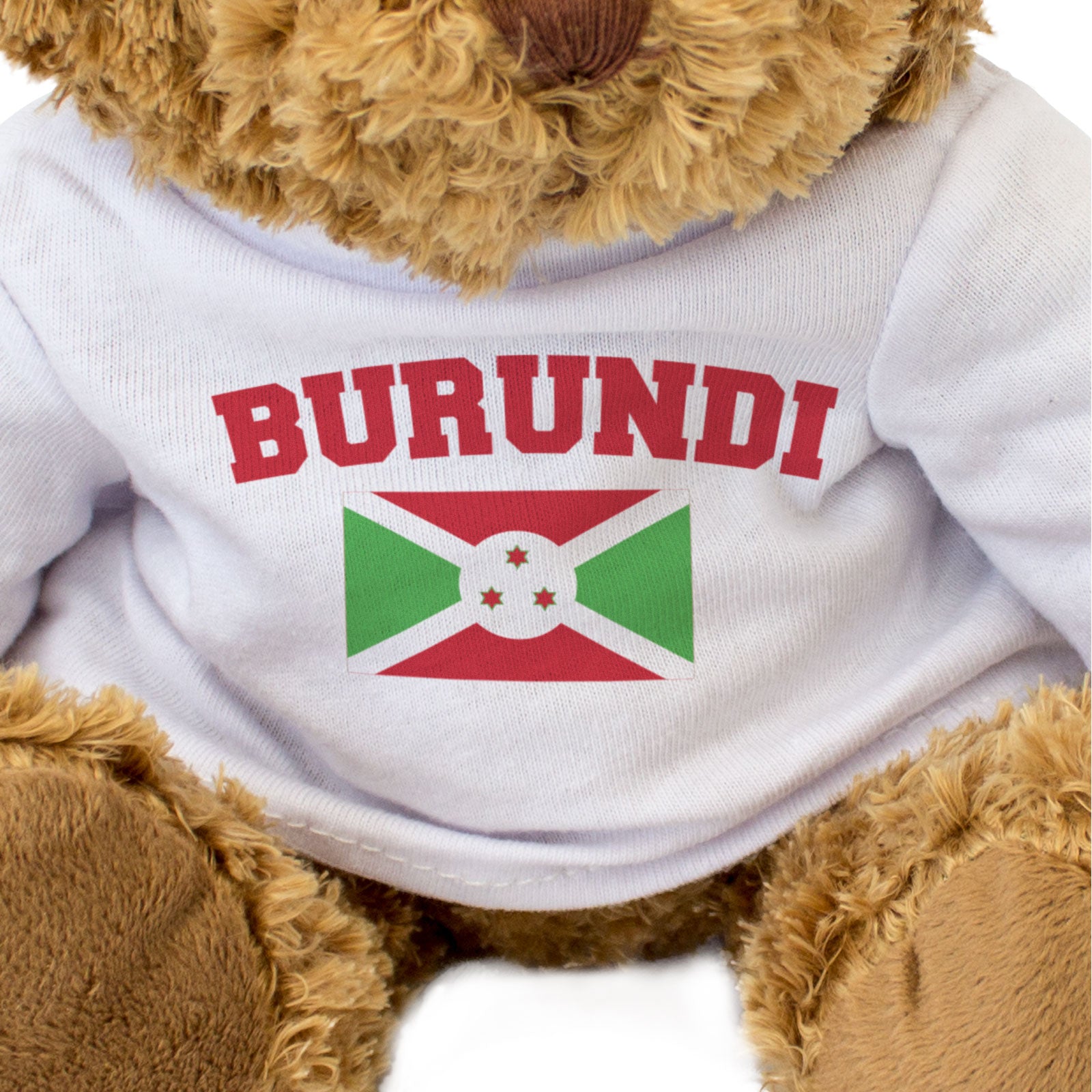 BURUNDI + FLAG - Teddy Bear - Cute Cuddly Soft - Funny Souvenir Gift Present