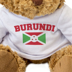 BURUNDI + FLAG - Teddy Bear - Cute Cuddly Soft - Funny Souvenir Gift Present