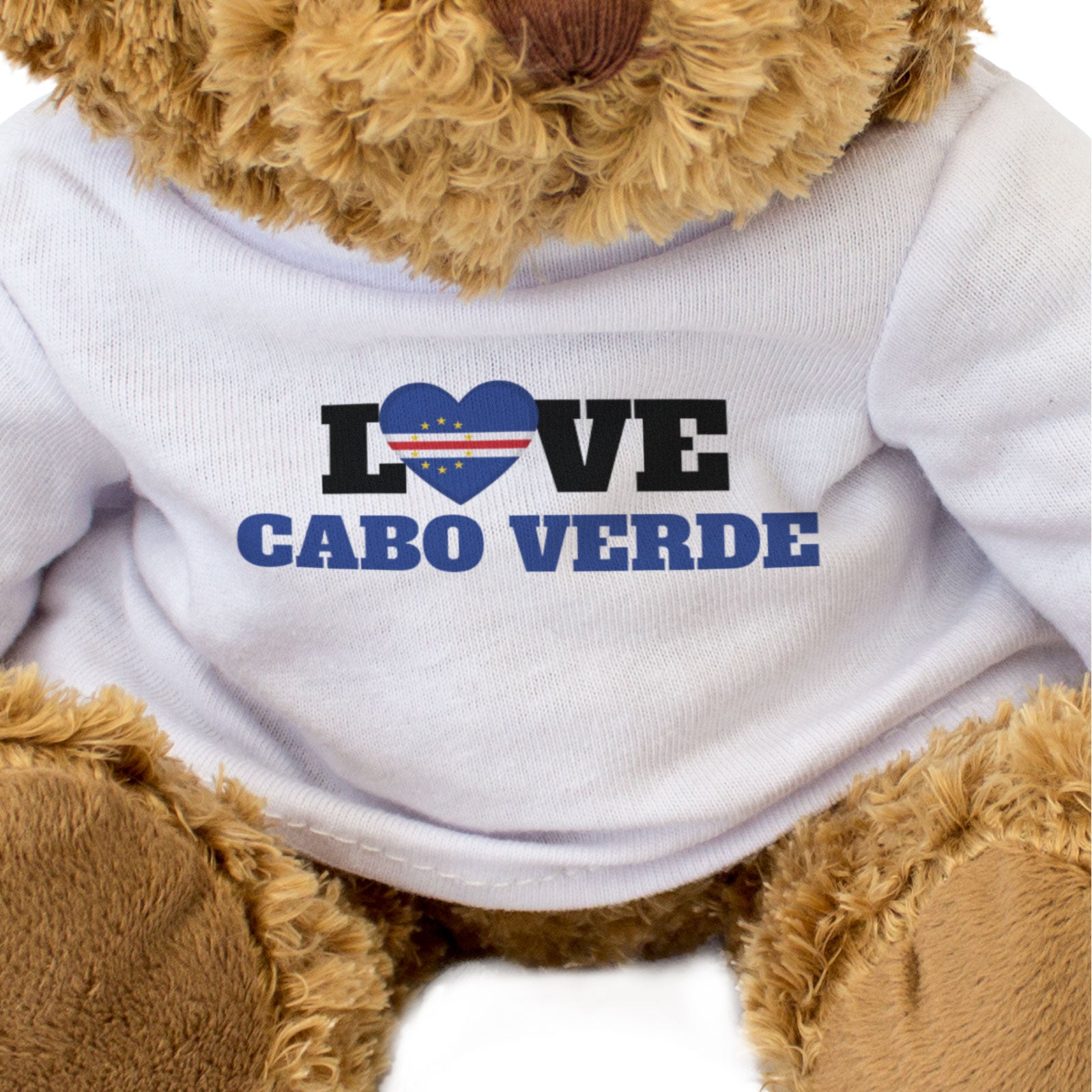 LOVE CABO VERDE (FLAG HEART) - Teddy Bear - Cute - Funny Souvenir Gift Present