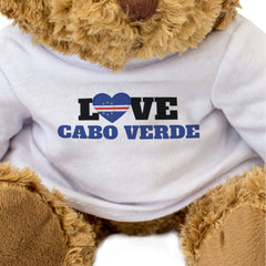 LOVE CABO VERDE (FLAG HEART) - Teddy Bear - Cute - Funny Souvenir Gift Present