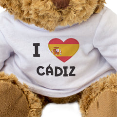 I Love Cadiz / Cádiz (Spain Flag) - Teddy Bear