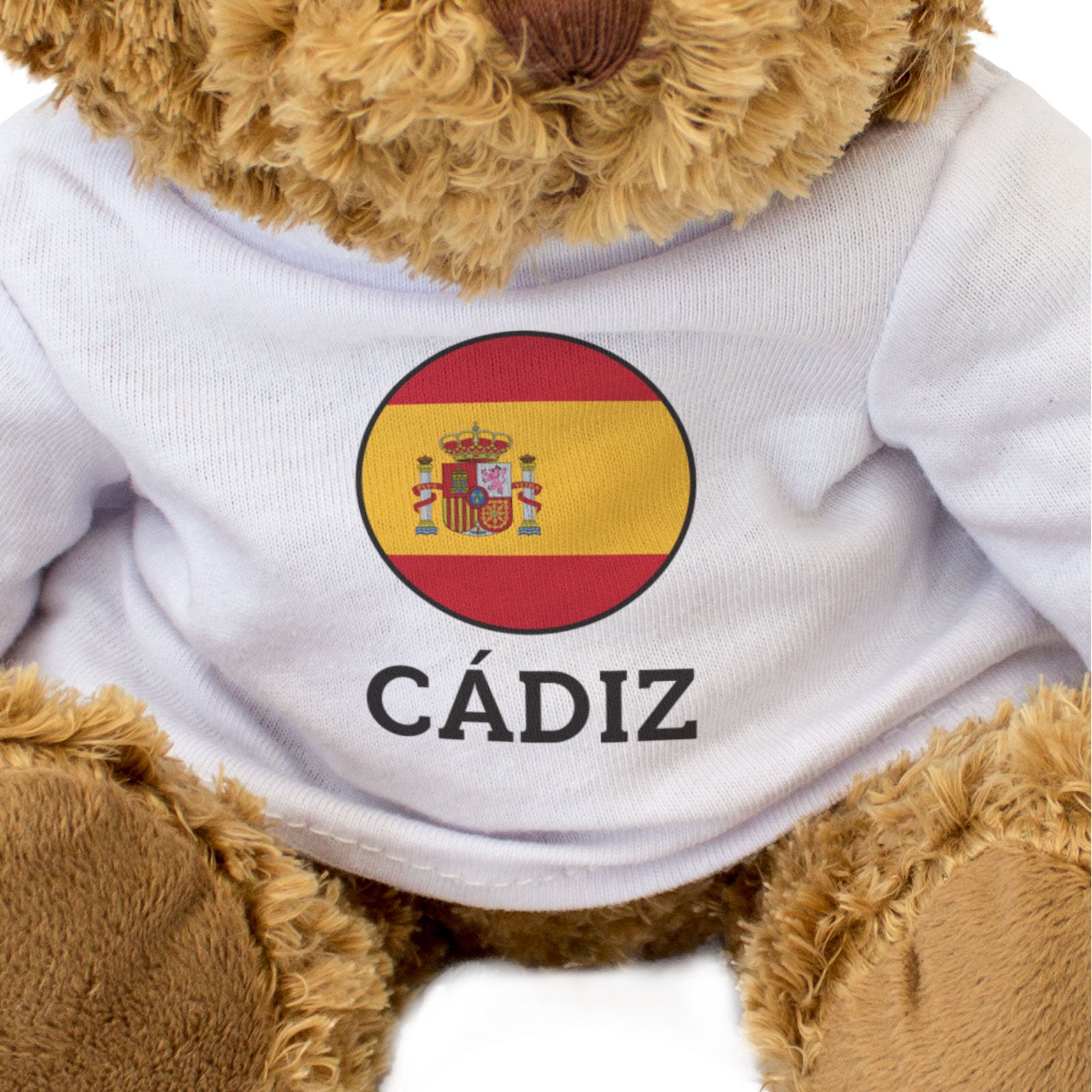 CÁDIZ (SPAIN FLAG ROUNDEL) - Teddy Bear - Cute Spanish Souvenir Gift Present