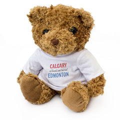 CALGARY AT LEAST WE'RE NOT EDMONTON - Teddy Bear - Funny Canada Gift Present