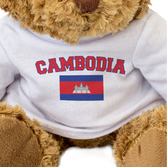 CAMBODIA + FLAG - Teddy Bear - Cute Cuddly Soft - Funny Souvenir Gift Present