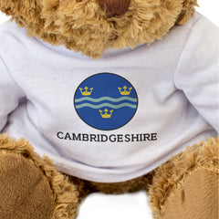 CAMBRIDGESHIRE COUNTY FLAG ROUNDEL - Teddy Bear - Cute Cuddly - Gift Present
