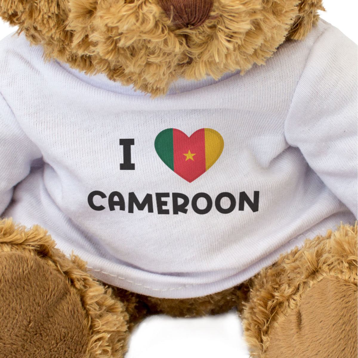 I Love Cameroon Flag - Teddy Bear