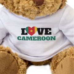 LOVE CAMEROON (FLAG HEART) - Teddy Bear - Cute - Funny Souvenir Gift Present