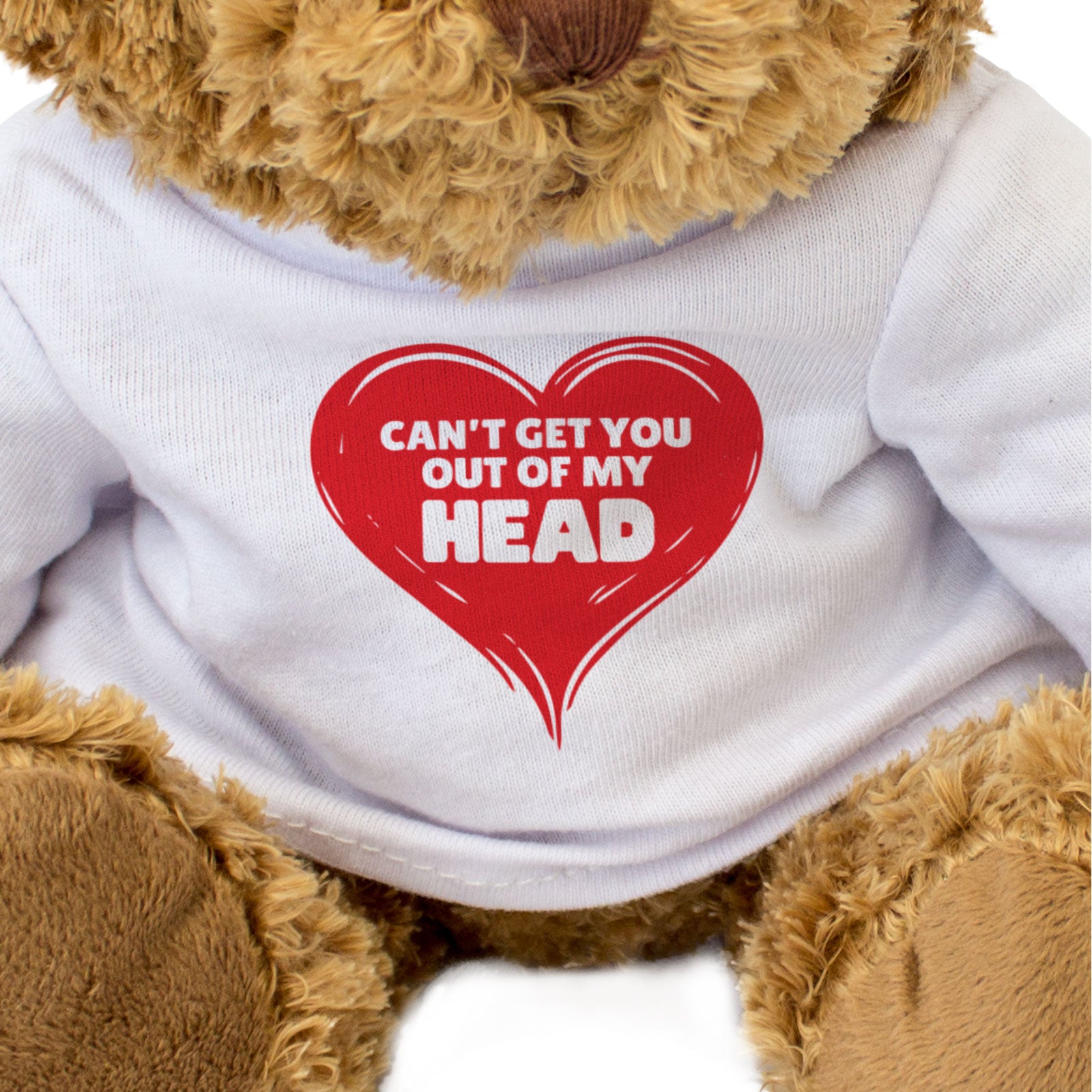 CAN'T GET YOU OUT OF MY HEAD - Teddy Bear - Cute Funny Romantic Gift Present