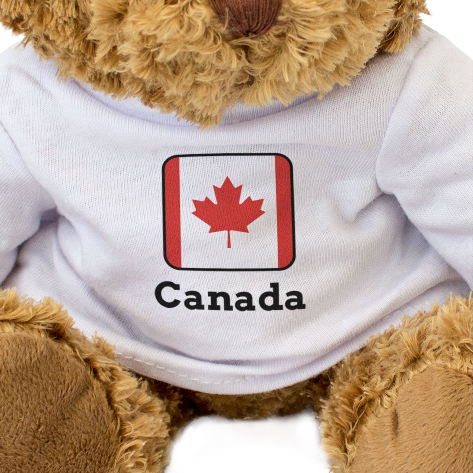 CANADA FLAG SQUARE - Teddy Bear - Cute Funny - Canadian Souvenir Gift Present
