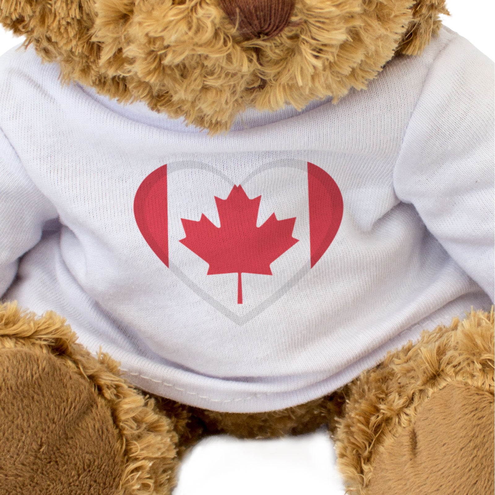 CANADA FLAG HEART - Teddy Bear - Cute Cuddly Soft - Canadian Gift Present