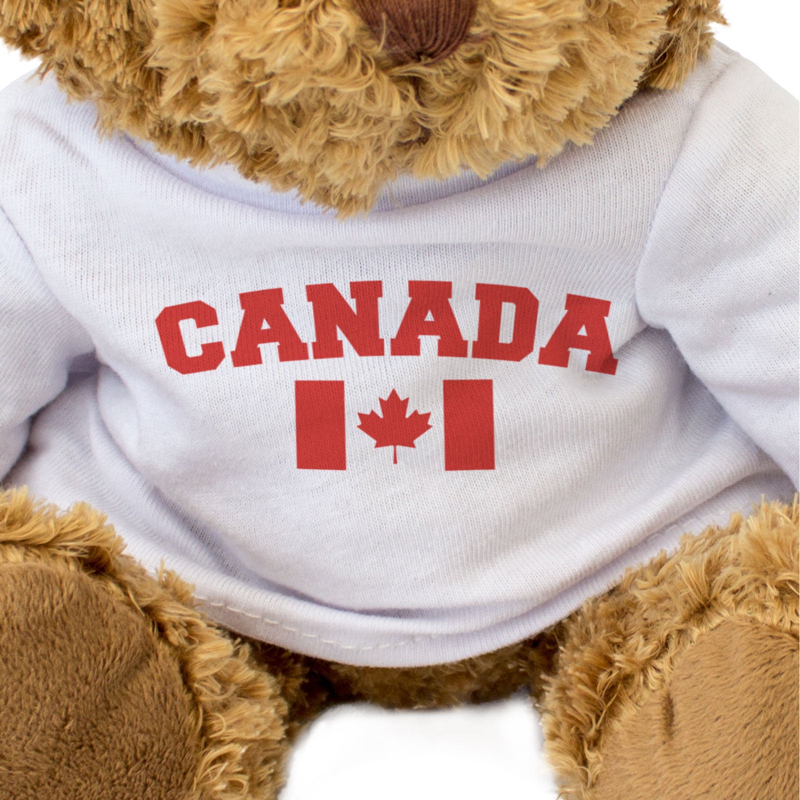 CANADA + FLAG - Teddy Bear - Cute Funny Soft - Canadian Souvenir Gift Present