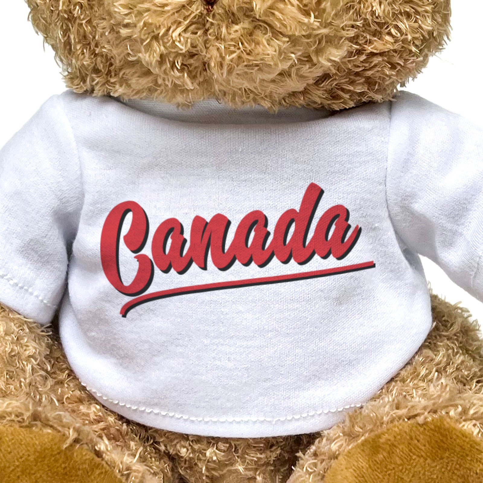 CANADA (SCRIPT) - Teddy Bear - Cute Cuddly Soft Funny - Canadian Gift Present
