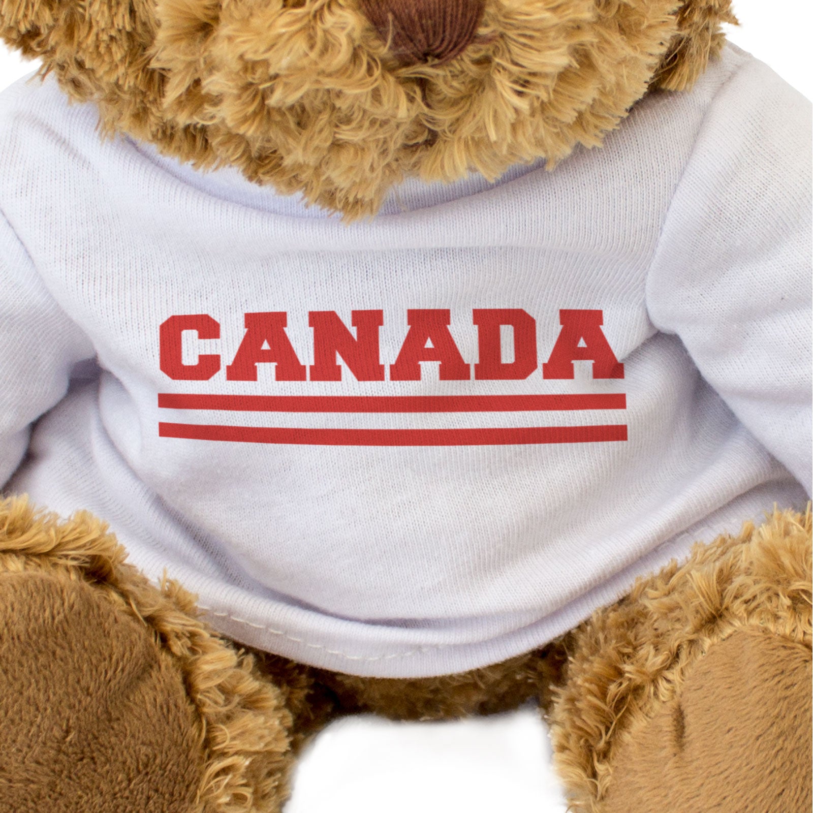 CANADA FLAG STRIPES - Teddy Bear - Cute Funny - Canadian Souvenir Gift Present