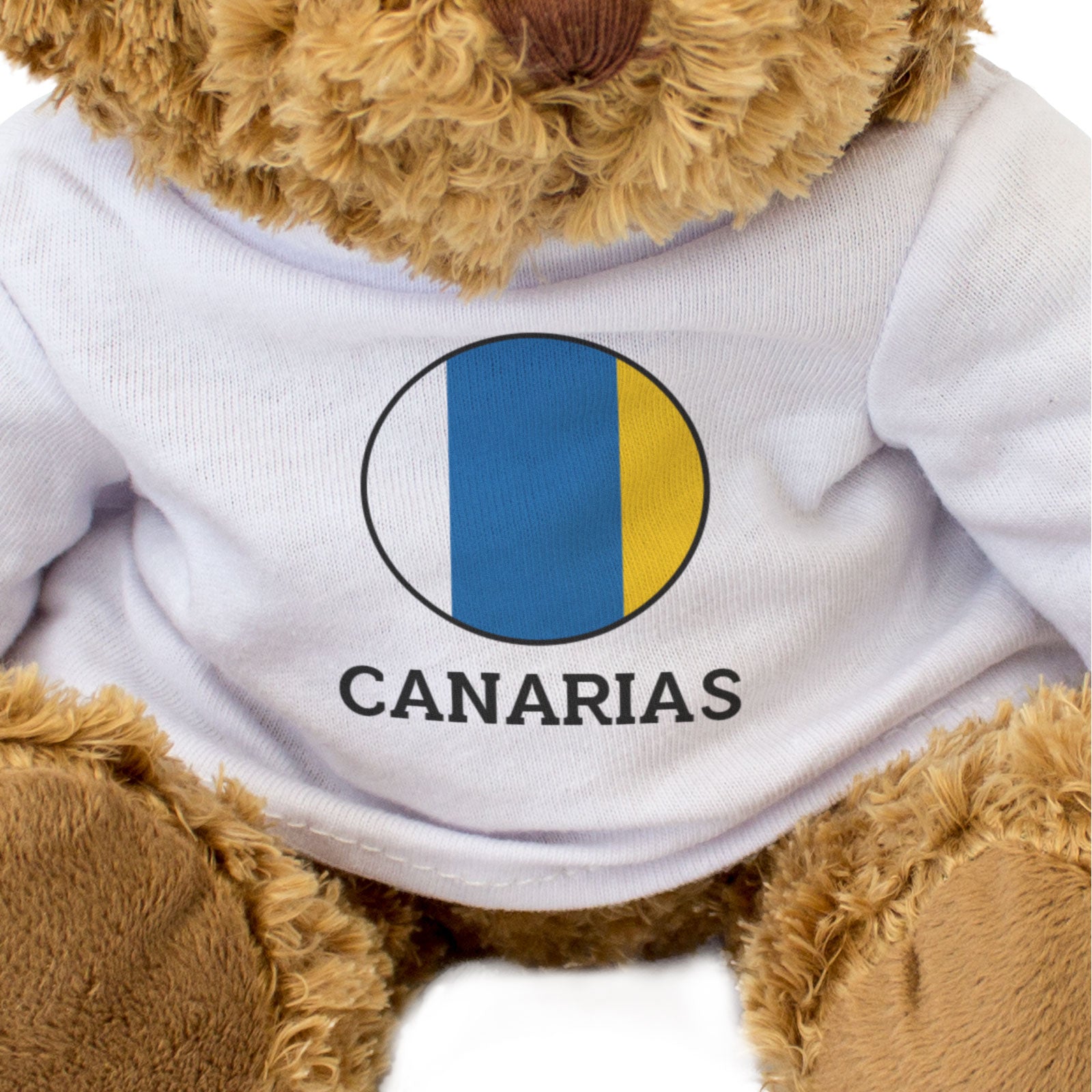 CANARIAS FLAG ROUNDEL - Teddy Bear - Cute - Canary Islands Souvenir Gift Present