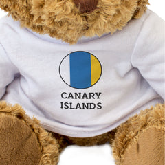 CANARY ISLANDS FLAG ROUNDEL - Teddy Bear - Cute - Spain Souvenir Gift Present