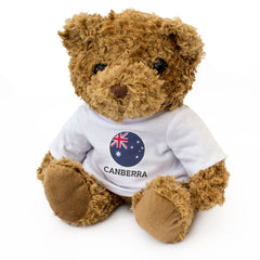 CANBERRA (AUSTRALIA FLAG ROUNDEL) - Teddy Bear - Cute - Souvenir Gift Present