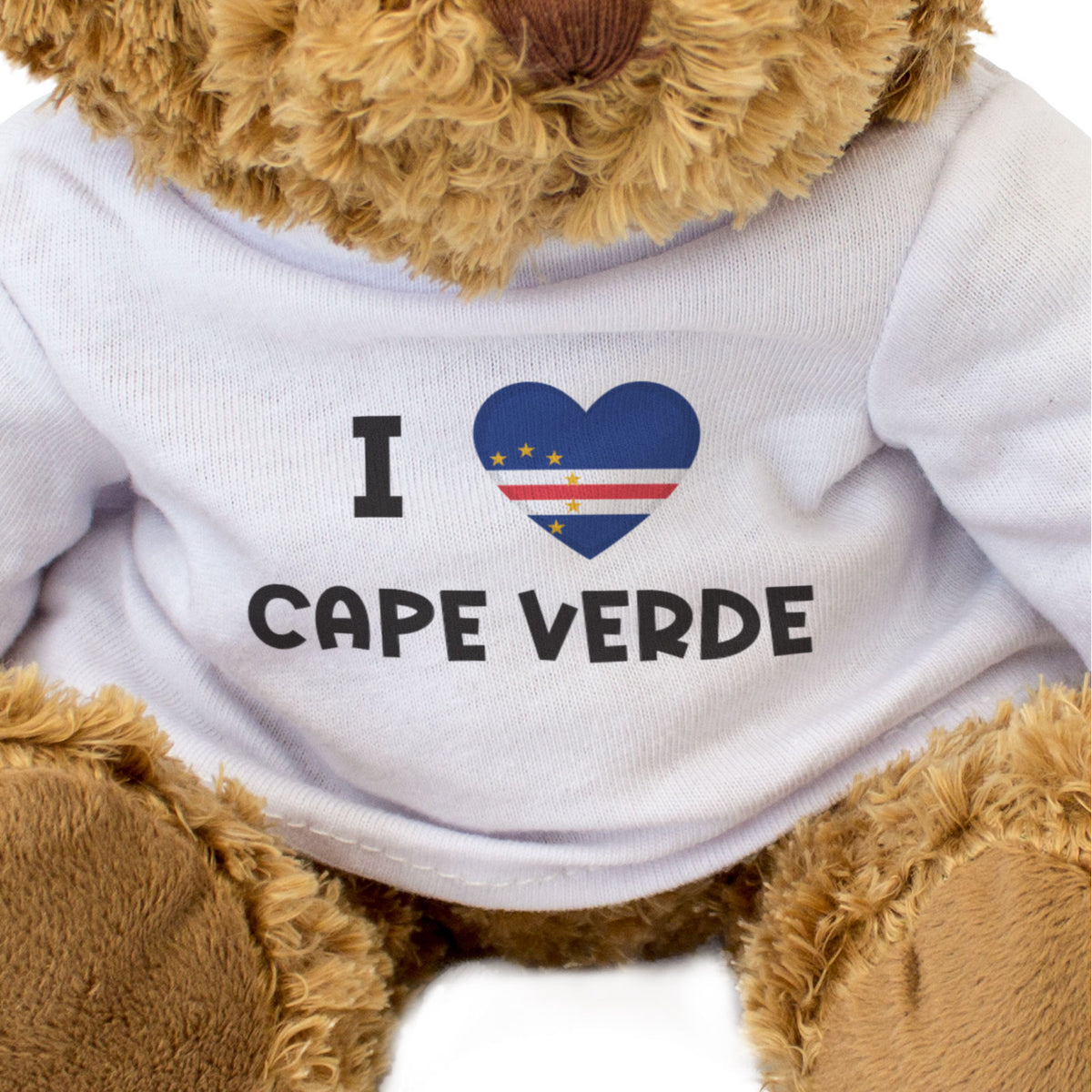 I Love Cape Verde Flag - Teddy Bear