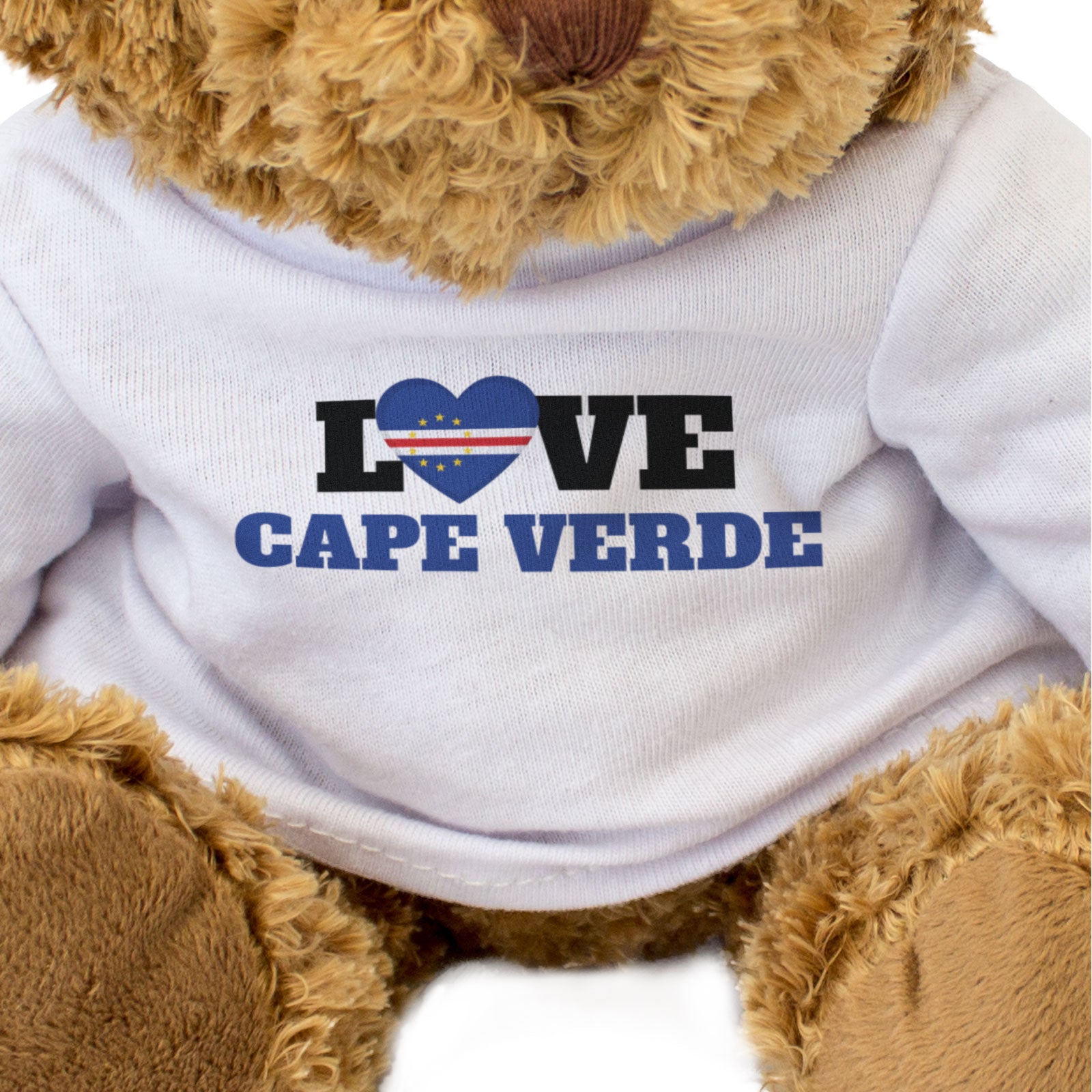 LOVE CAPE VERDE (FLAG HEART) - Teddy Bear - Cute - Funny Souvenir Gift Present