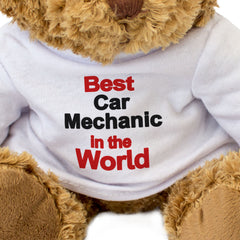 BEST CAR MECHANIC IN THE WORLD - Teddy Bear - Cute Cuddly - Gift Present