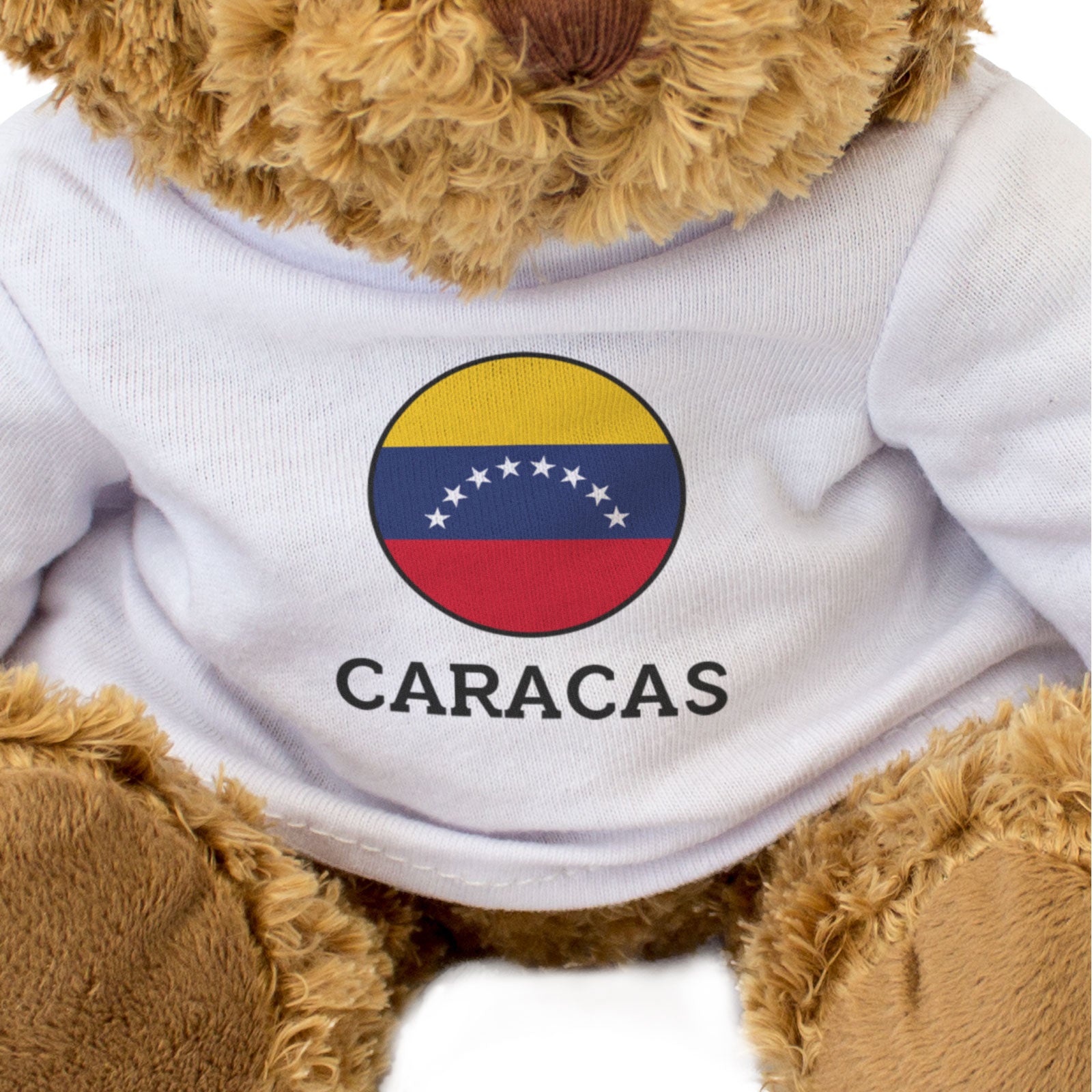 CARACAS (VENEZUELA FLAG ROUNDEL) - Teddy Bear - Cute - Souvenir Gift Present