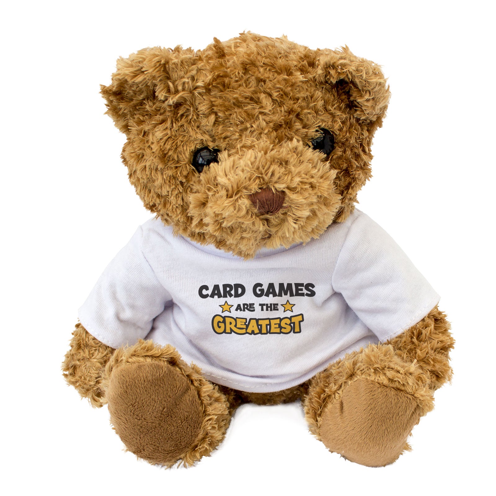 CARD GAMES ARE THE GREATEST - Teddy Bear - Cute Soft - Funny Gift Present