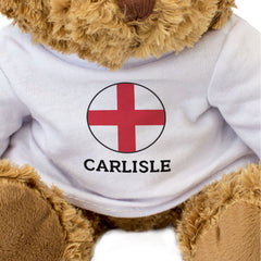 CARLISLE (ENGLAND FLAG ROUNDEL) - Teddy Bear - Funny Souvenir Gift Present