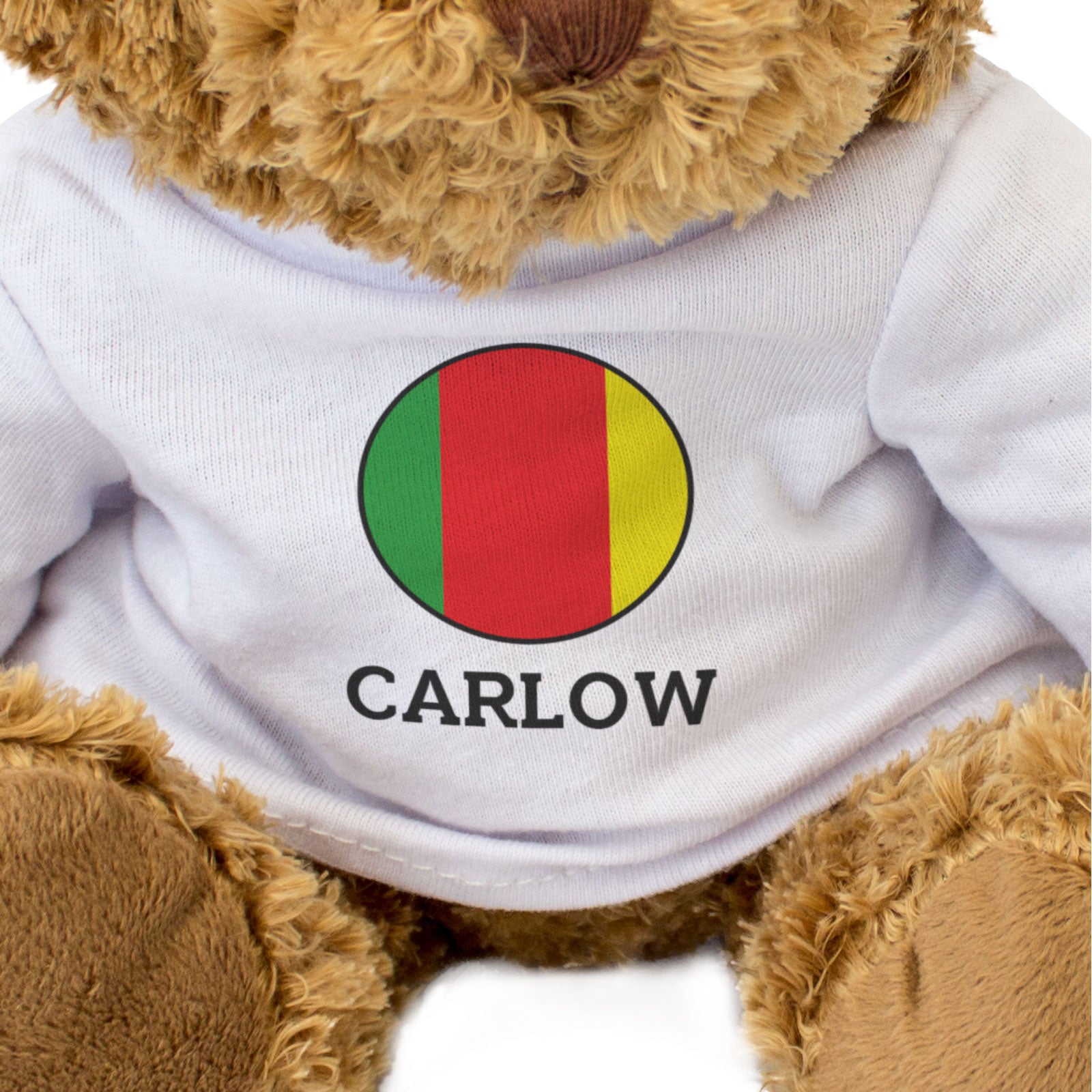 CARLOW COUNTY COLOURS (ROUNDEL) - Teddy Bear - Cute - Ireland Gift Present