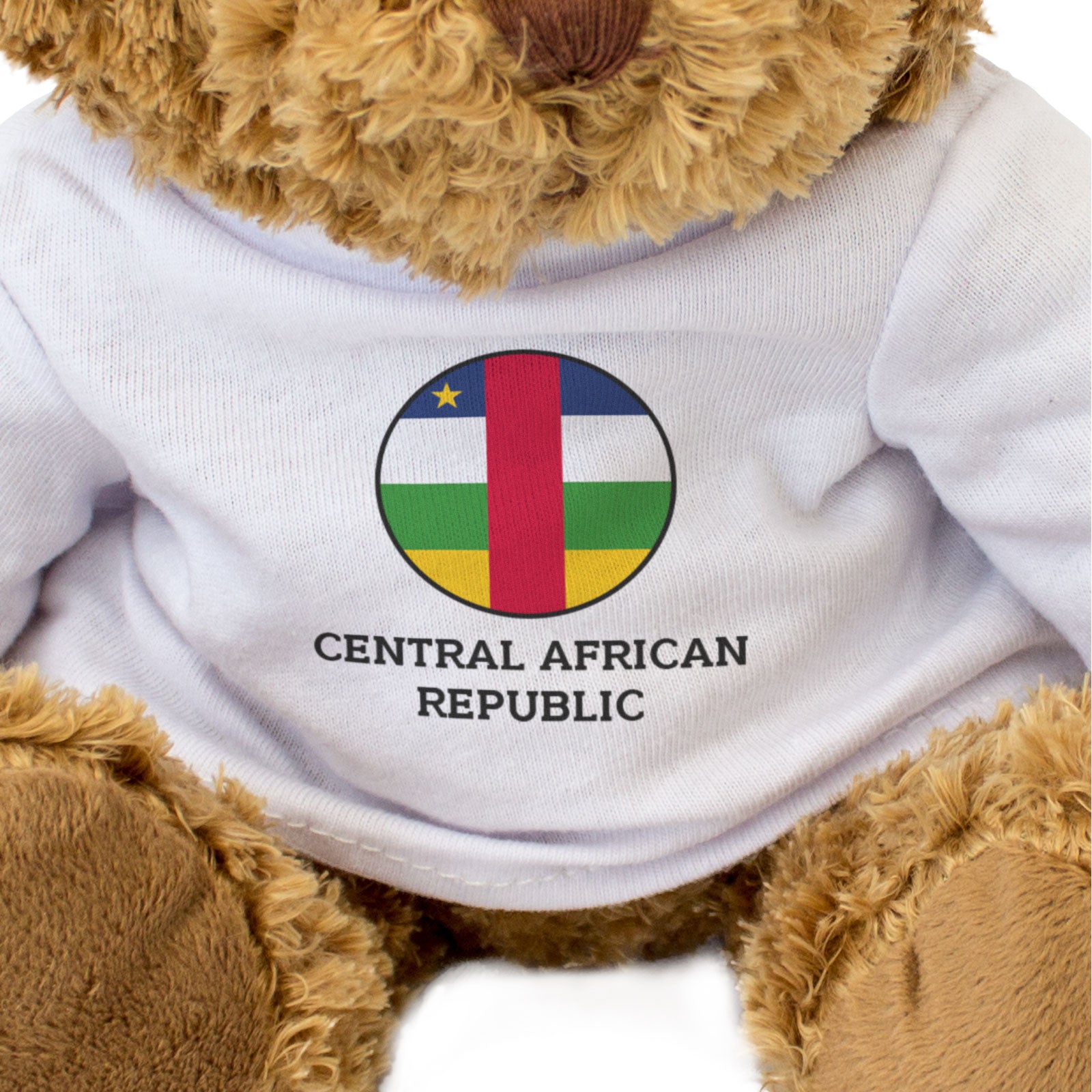 CENTRAL AFRICAN REPUBLIC FLAG ROUNDEL - Teddy Bear - Cute Cuddly - Gift Present