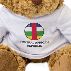 CENTRAL AFRICAN REPUBLIC FLAG ROUNDEL - Teddy Bear - Cute Cuddly - Gift Present