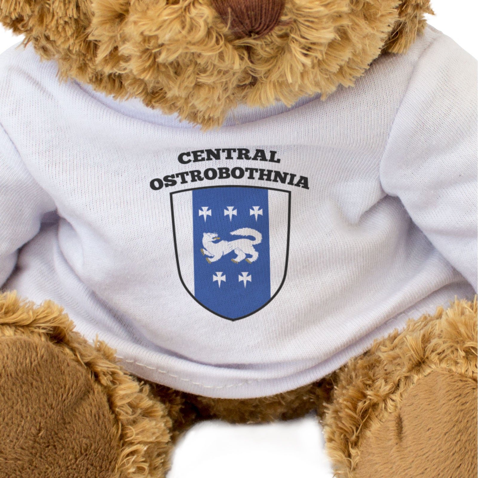 CENTRAL OSTROBOTHNIA FLAG - Teddy Bear - Cute - Finland Suomi Gift Present