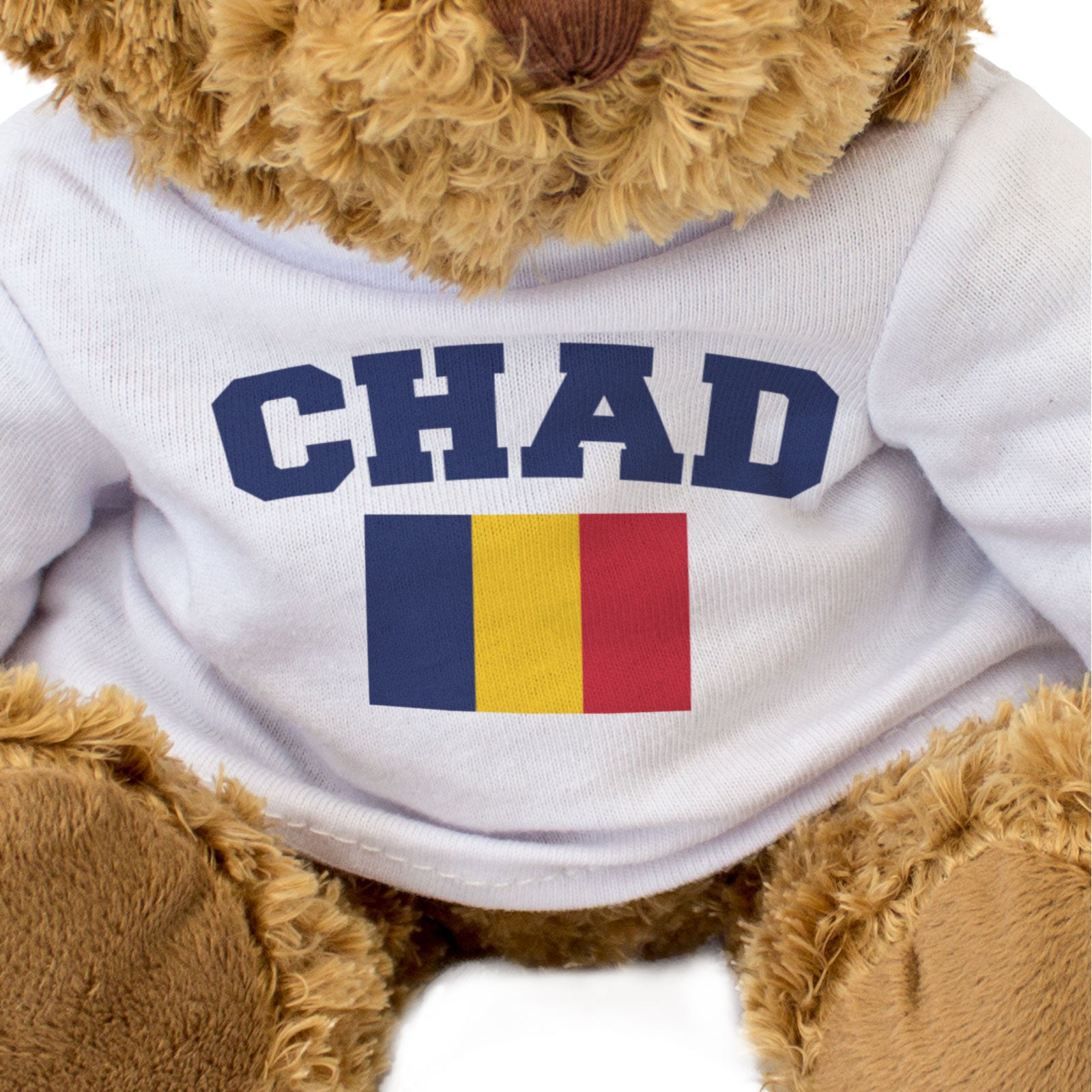 CHAD + FLAG - Teddy Bear - Cute Cuddly Soft - Funny Souvenir Gift Present