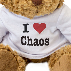 I LOVE CHAOS - Teddy Bear - Cute Soft - Funny Greek Mythology Gift Present