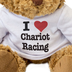 I LOVE CHARIOT RACING - Teddy Bear - Cute Cuddly Soft Adorable - Gift Present