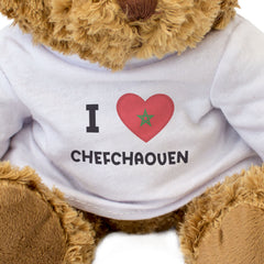 I LOVE CHEFCHAOUEN (MOROCCO FLAG) - Teddy Bear - Cute Cuddly Soft - Gift Present
