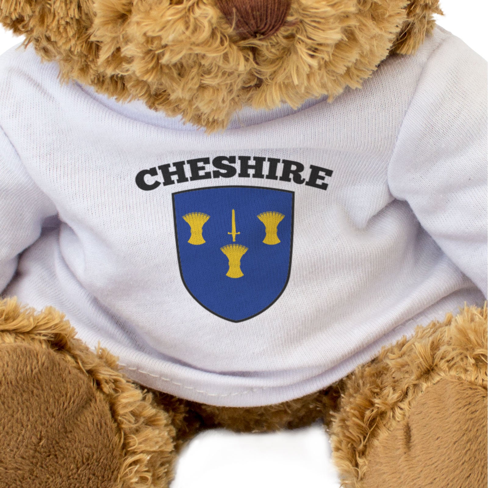 CHESHIRE COUNTY FLAG - Teddy Bear - Cute Cuddly Soft - Gift Present
