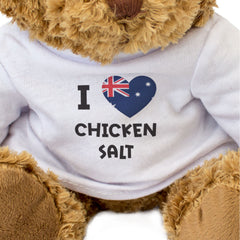 I LOVE CHICKEN SALT (AUSTRALIA FLAG) - Teddy Bear - Cute Funny - Gift Present