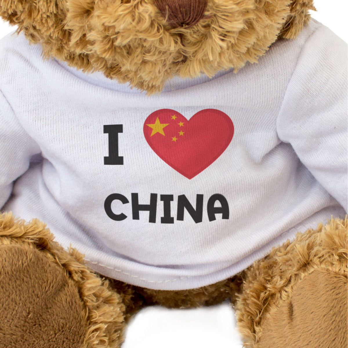 I Love China Flag - Teddy Bear