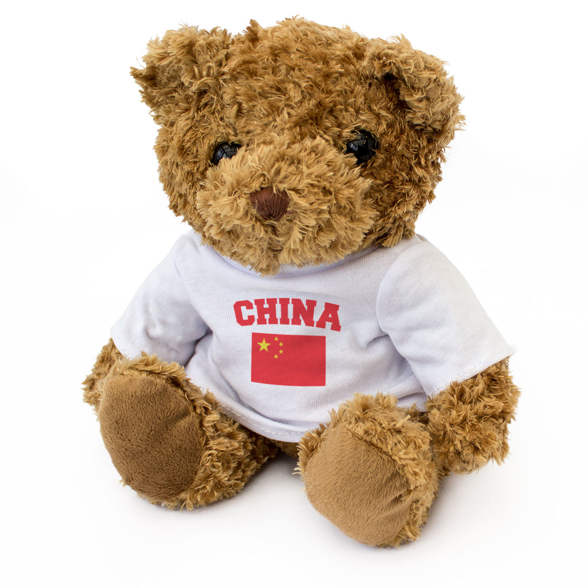 CHINA + FLAG - Teddy Bear - Cute Funny Chinese Souvenir Gift Present - Image 1
