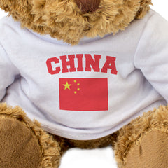 CHINA + FLAG - Teddy Bear - Cute Funny Chinese Souvenir Gift Present - Image 3