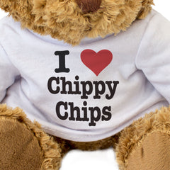 I LOVE CHIPPY CHIPS - Teddy Bear - Cute Cuddly Soft Adorable - Gift Present