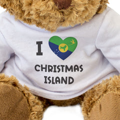 I LOVE CHRISTMAS ISLAND FLAG - Teddy Bear - Cute - Funny Australia Gift Present