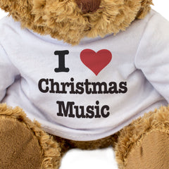 I LOVE CHRISTMAS MUSIC - Teddy Bear - Cute Cuddly Soft Adorable - Gift Present