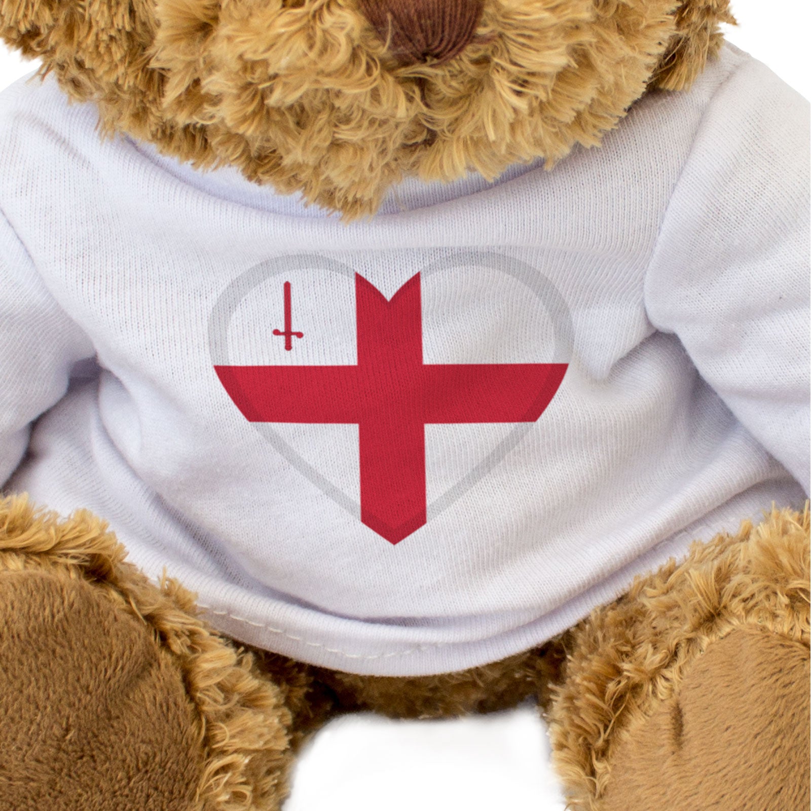 LONDON CITY FLAG HEART - Teddy Bear - Cute Cuddly Soft - Gift Present