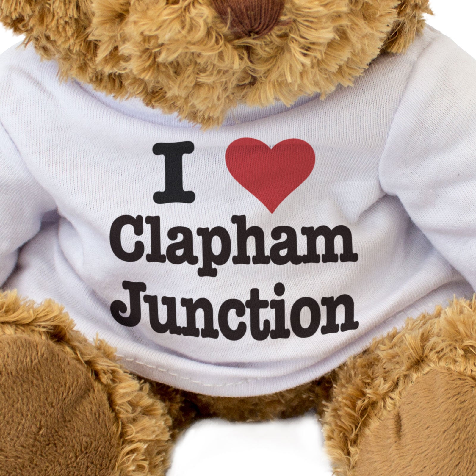 I LOVE CLAPHAM JUNCTION - Teddy Bear - Cute Cuddly Soft Adorable - Gift Present