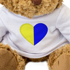 CLARE COUNTY COLOURS HEART - Teddy Bear - Cute - Ireland Gift Present
