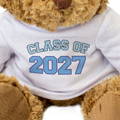 CLASS OF 2027 (BLUE) - Teddy Bear - Cute Funny Soft - Graduation Gift Present