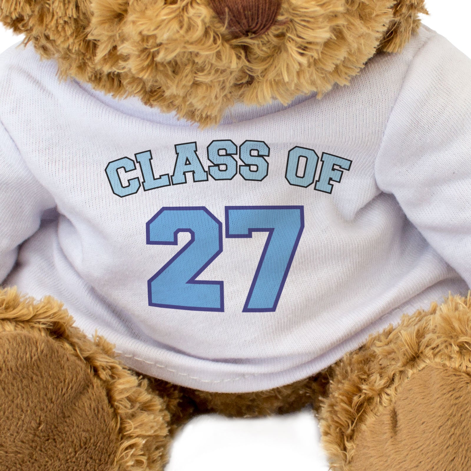 CLASS OF 27 (BLUE) - Teddy Bear - Cute Cuddly - 2027 Graduation Gift Present