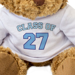 CLASS OF 27 (BLUE) - Teddy Bear - Cute Cuddly - 2027 Graduation Gift Present